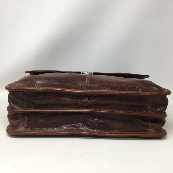 Wilsons Leather New York Rugged Portfolio Briefcase, OS - Brown - Picture 11 of 11